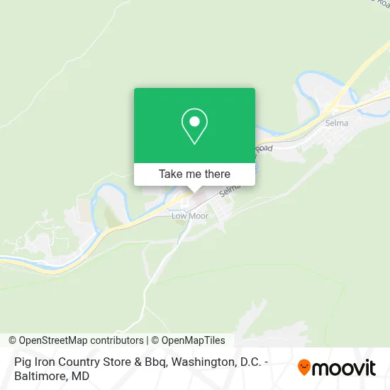 Pig Iron Country Store & Bbq map