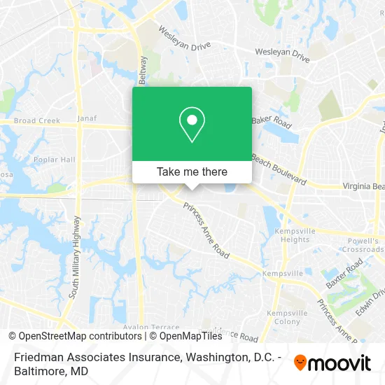Friedman Associates Insurance map