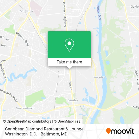 Caribbean Diamond Restaurant & Lounge map