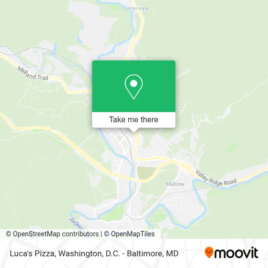 Luca's Pizza map