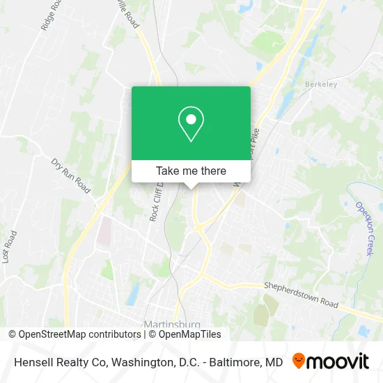 Hensell Realty Co map