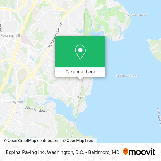 Espina Paving Inc map