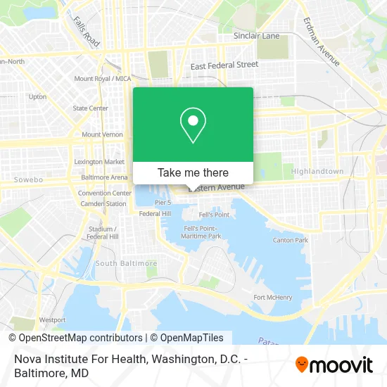 Nova Institute For Health map