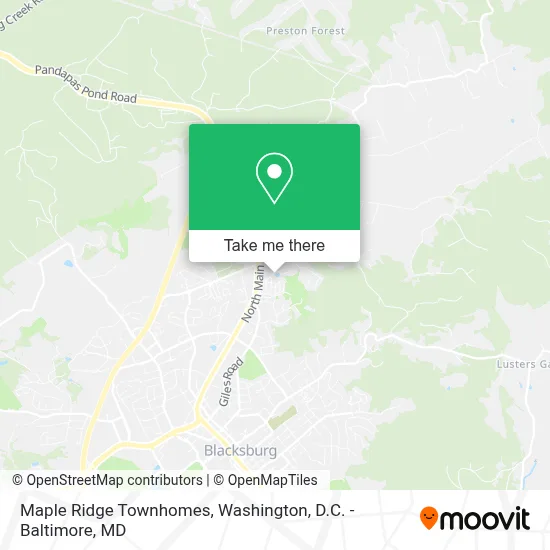 Maple Ridge Townhomes map