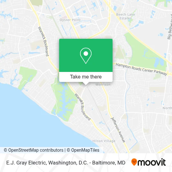 E.J. Gray Electric map