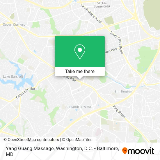 Yang Guang Massage map