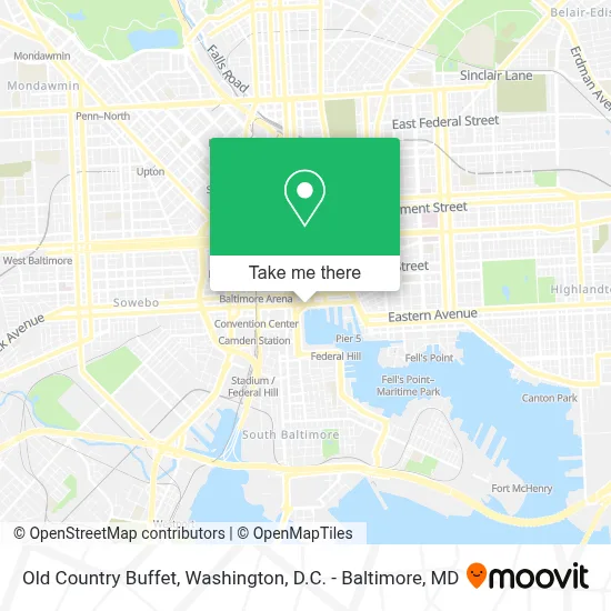 Old Country Buffet map