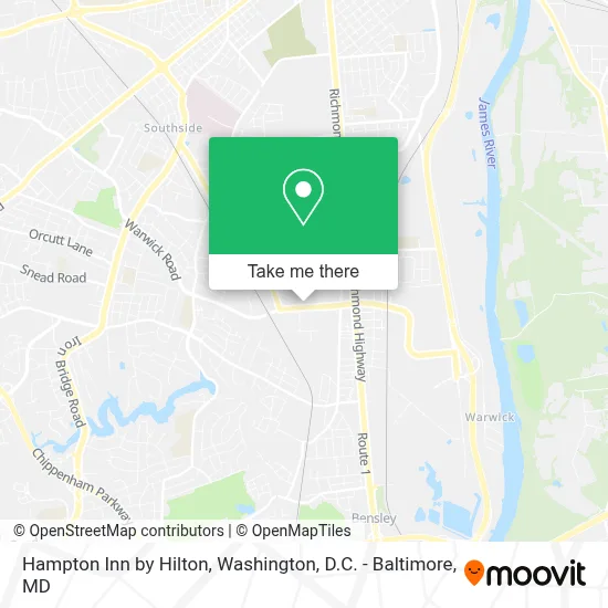 Hampton Inn by Hilton map