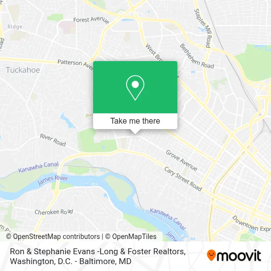 Ron & Stephanie Evans -Long & Foster Realtors map