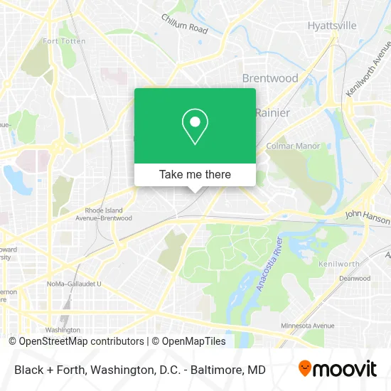 Black + Forth map