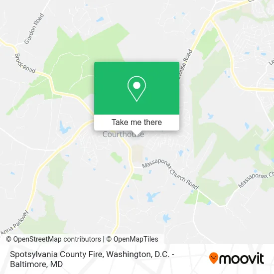 Spotsylvania County Fire map