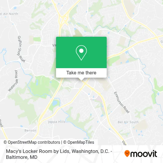 Macy's Locker Room by Lids map