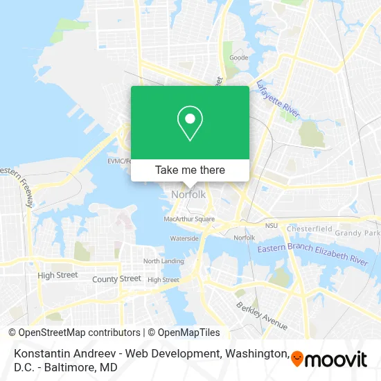Konstantin Andreev - Web Development map