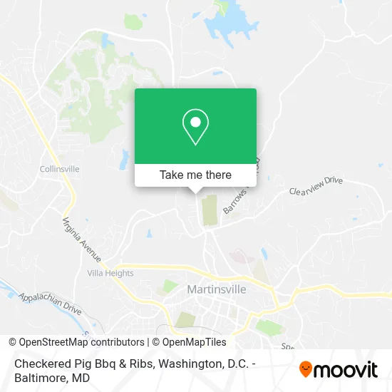 Checkered Pig Bbq & Ribs map