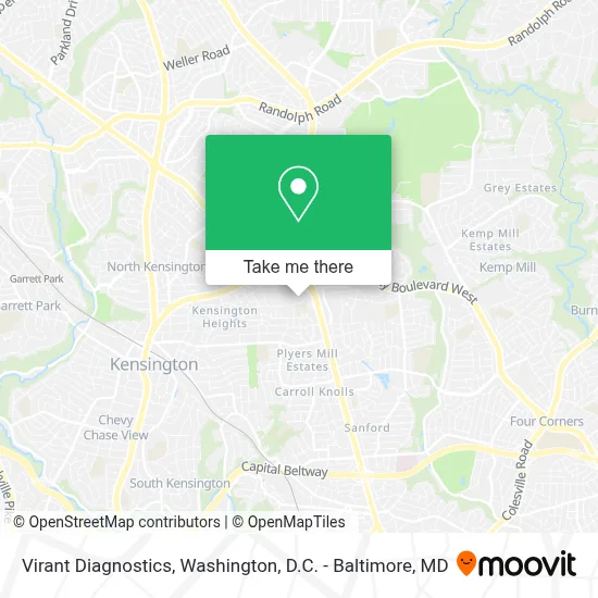 Virant Diagnostics map