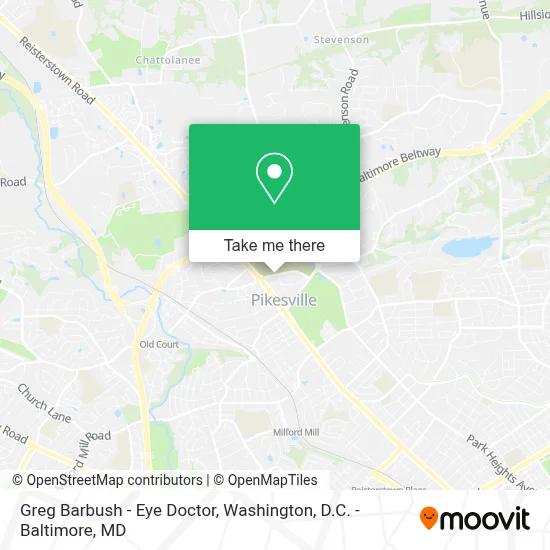 Greg Barbush - Eye Doctor map