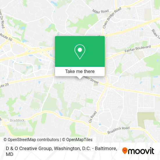 D & O Creative Group map