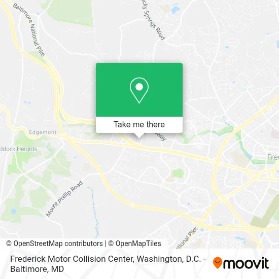 Frederick Motor Collision Center map