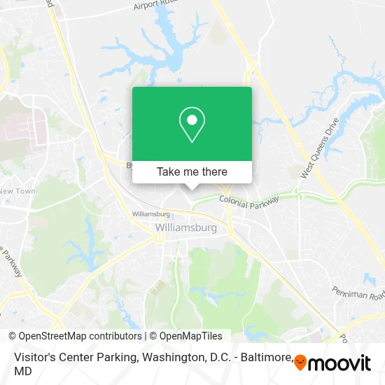 Visitor's Center Parking map