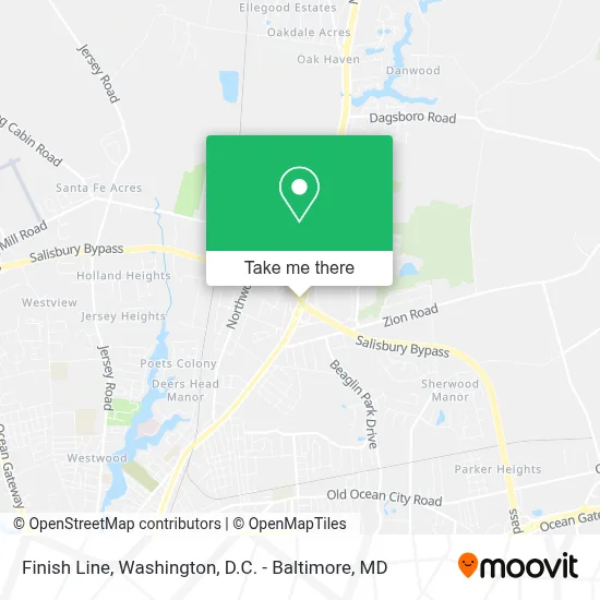 Finish Line map