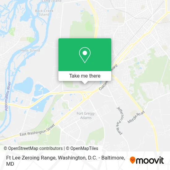 Ft Lee Zeroing Range map