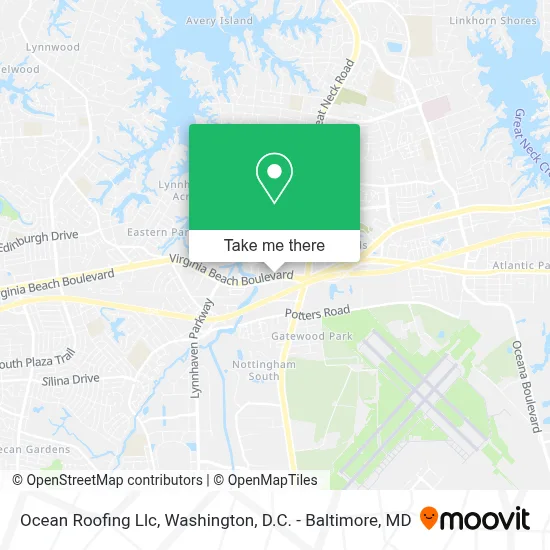 Ocean Roofing Llc map