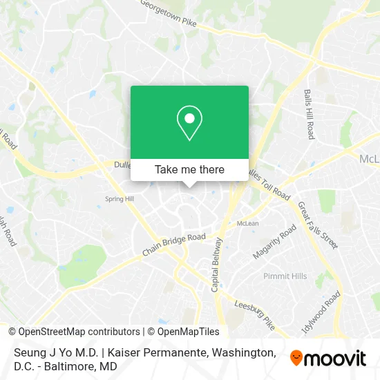 Seung J Yo M.D. | Kaiser Permanente map
