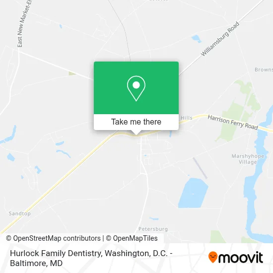 Hurlock Family Dentistry map