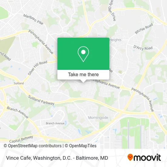 Vince Cafe map