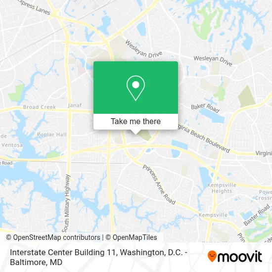 Interstate Center Building 11 map