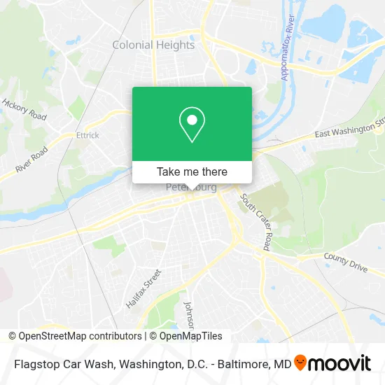 Flagstop Car Wash map