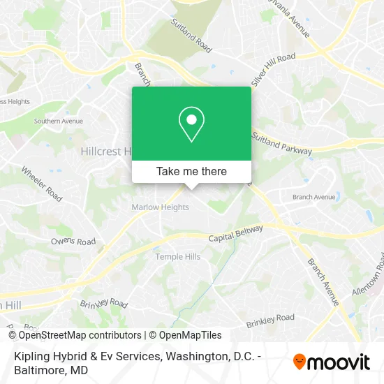 Kipling Hybrid & Ev Services map