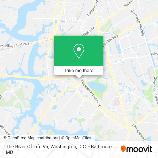 The River Of Life Va map