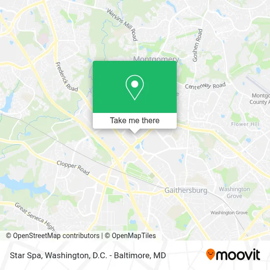 Star Spa map