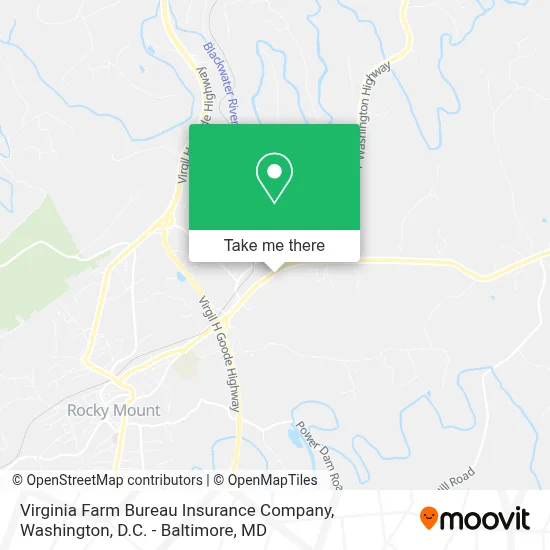 Virginia Farm Bureau Insurance Company map