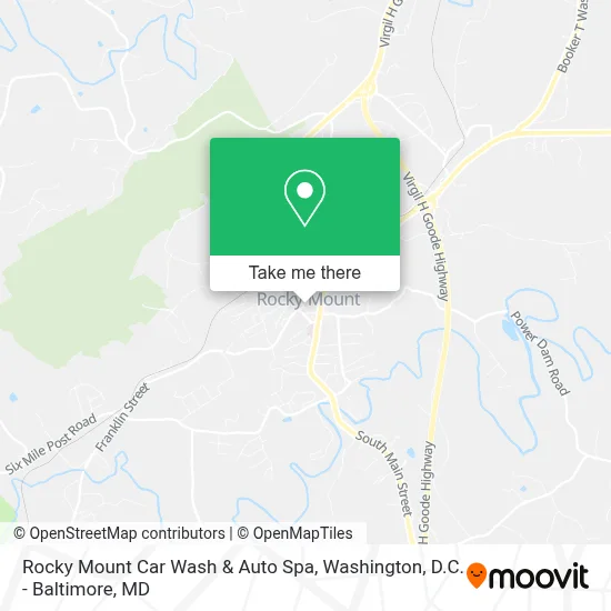 Rocky Mount Car Wash & Auto Spa map