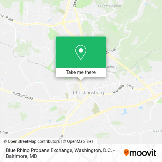 Blue Rhino Propane Exchange map