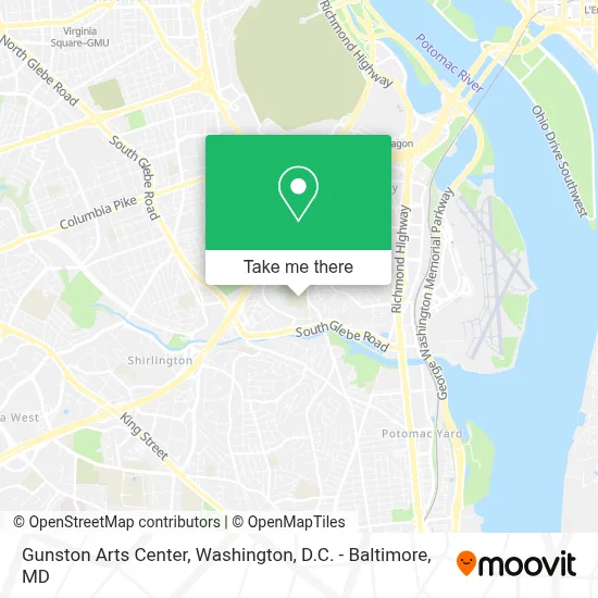 Gunston Arts Center map