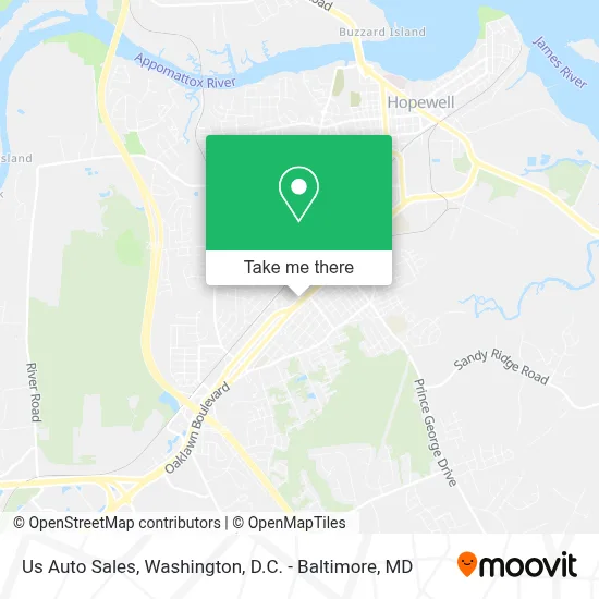 Us Auto Sales map