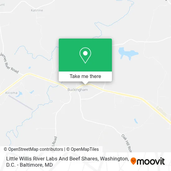 Little Willis River Labs And Beef Shares map