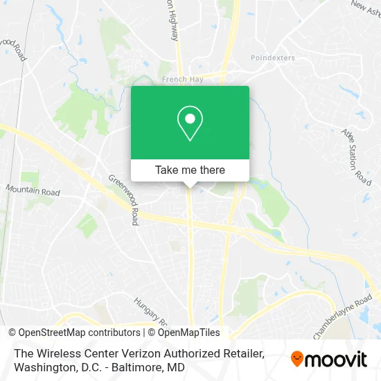 The Wireless Center Verizon Authorized Retailer map