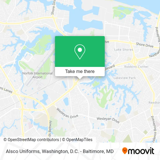 Alsco Uniforms map