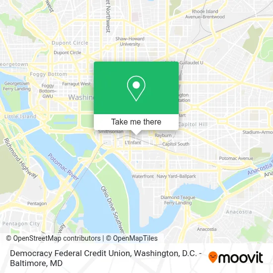 Democracy Federal Credit Union map