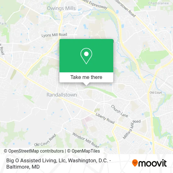 Big O Assisted Living, Llc map