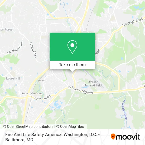 Fire And Life Safety America map