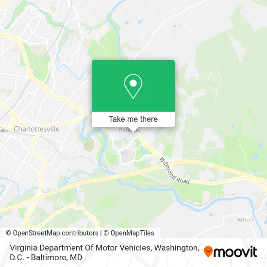 Virginia Department Of Motor Vehicles map