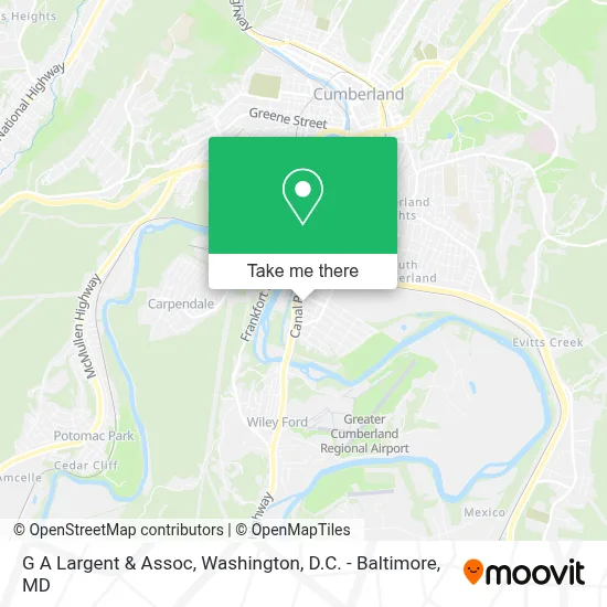 G A Largent & Assoc map