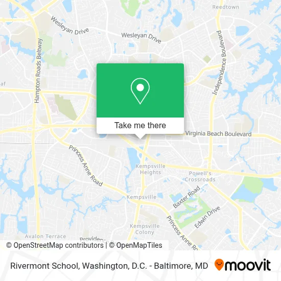 Rivermont School map