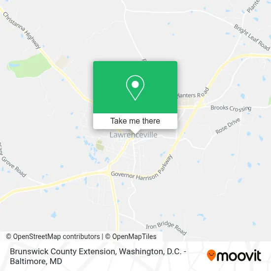 Brunswick County Extension map