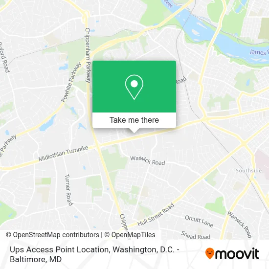 Ups Access Point Location map